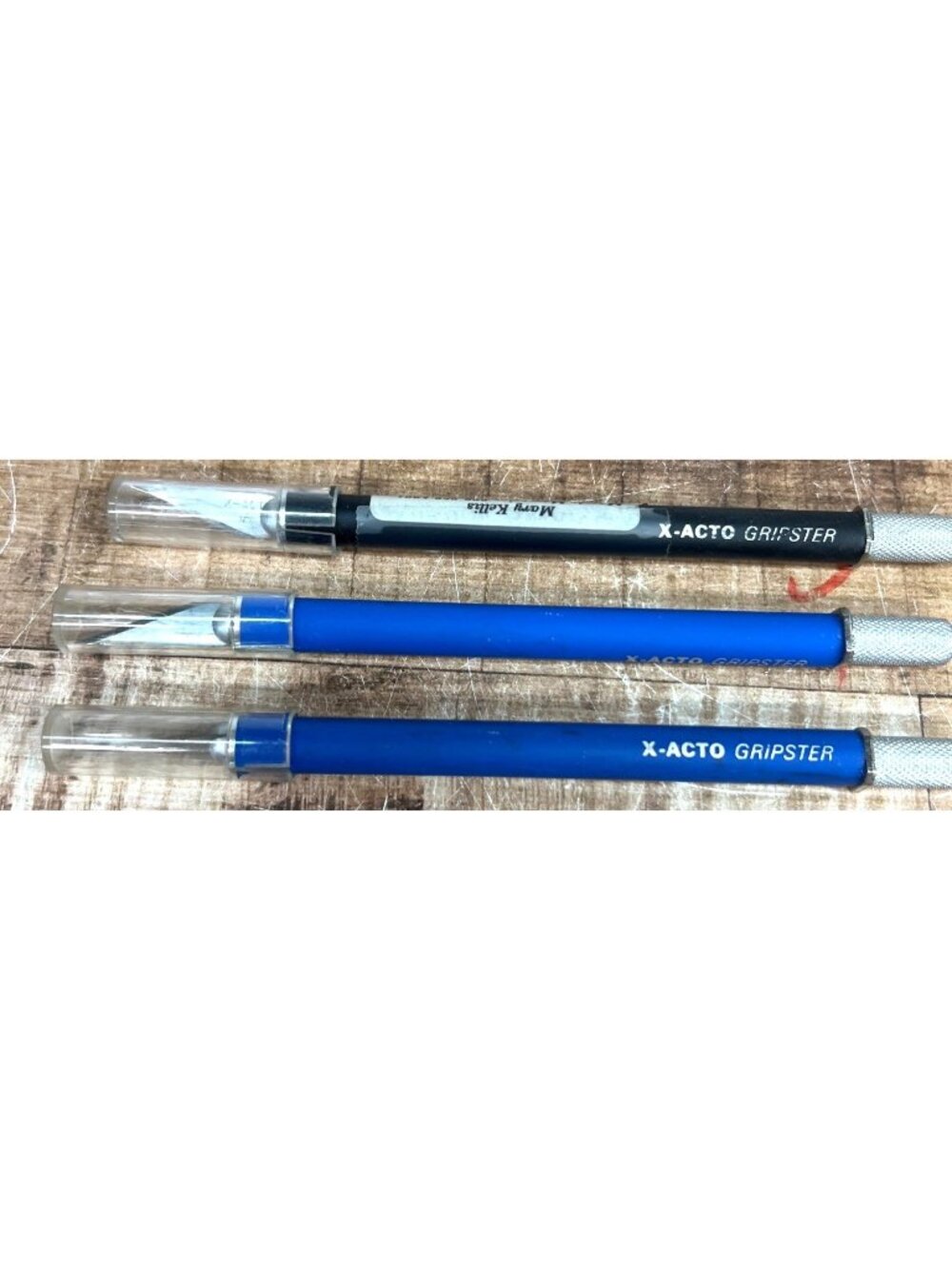 1 X-Acto Gripster Hobby Knife Set Black Or Blue Handles Precision Cutting